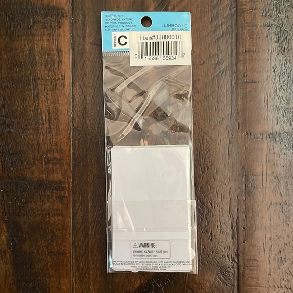 JOLEE’S BY YOU Billiard Pool Table scrapbooking RARE NWT - Picture 2 of 2